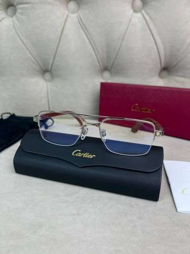 Оправа Cartier с деревянными дужками