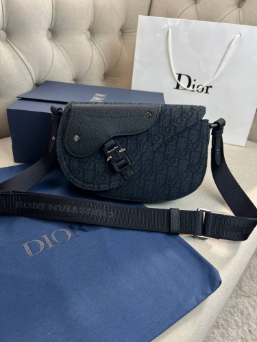 Мессенджер Dior Saddle Oblique Black
