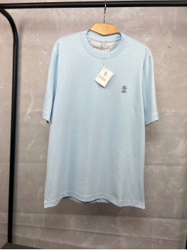 Футболка Brunello Cucinelli Classic Logo Light Blue