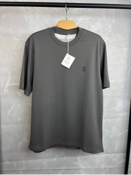Футболка Brunello Cucinelli Classic Logo Gray