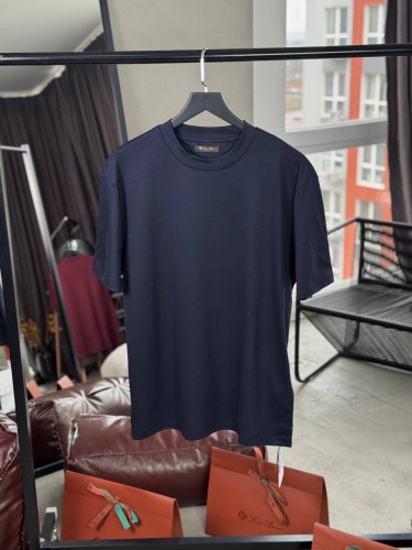 Классическая футболка Loro Piana Royal blue13002          