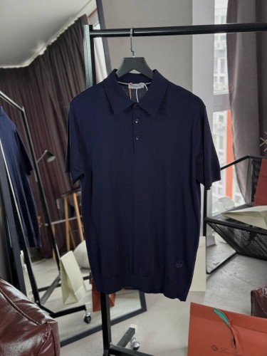 Трикотажное футболка-поло Corneliani черного цвета