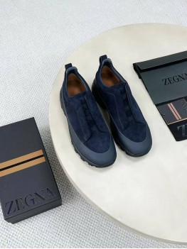 Кроссовки Zegna Tiple Stitch Monte Blue