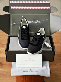 Кроссовки Brunello Cucinelli Runner Sneakers Black                        