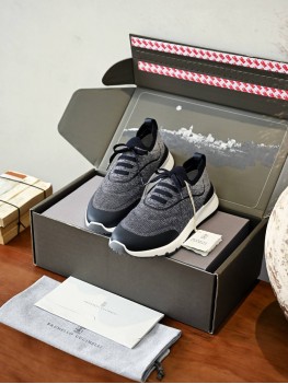 Кроссовки Brunello Cucinelli d.blue  (со шнуровкой)