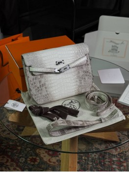 Сумка Hermes Kelly Depeches 25 Croco Himalaya 