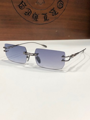 Очки Chrome Hearts  Lordie в стальной оправе 