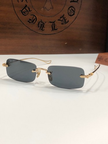 Очки Chrome Hearts Sinnergasm в золотой оправе 