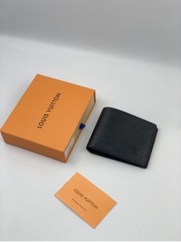 Бумажник Louis Vuitton черный маленький 
