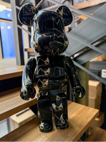 Статуэтка Bearbrick дизайнерская фигурка для интерьера медведь Беарбрик 70 см черный