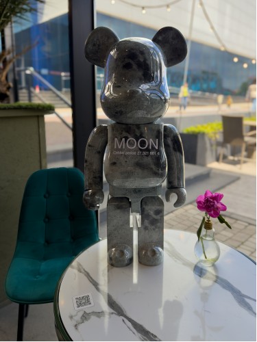 Bearbrick Planet Series Moon дизайнерская статуэтка медведь Беарбрик 70 см