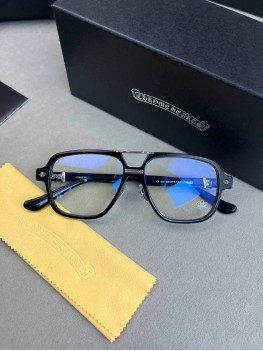 Очки имиджевые Chrome Hearts CE HK в черной оправе