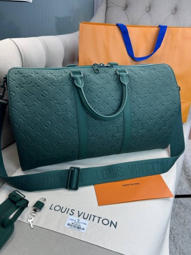 Дорожная сумка Louis Vuitton Keepall Borneo Green 50cm                        